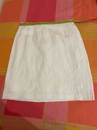 Traje Falda y Chaqueta Blanco Confección Modisto