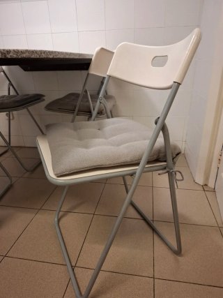 Juego de 4 Sillas de Cocina Plegables