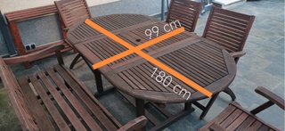 Conjunto Terraza Teca Premium