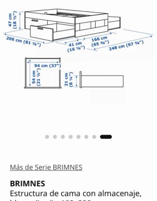 Estructura Cama BRIMNES 160x200