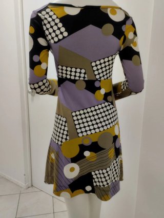Vestito donna taglia S fantasia geometrica