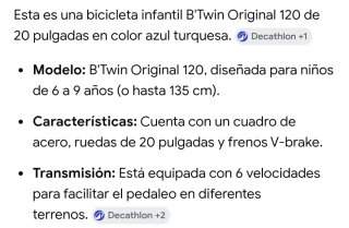 Bicicleta Infantil B'Twin Original 120
