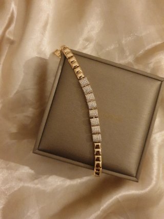 Pulsera chapada en oro 18k
