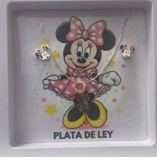 Set di Gioielli Minnie Mouse in Argento Disney