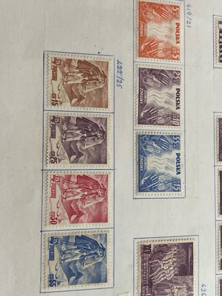 Colección Sellos Polonia 1918-1957. Interesante.