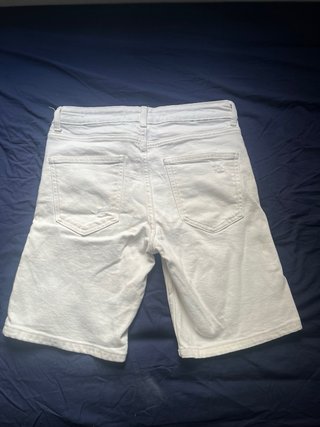 Bershka Pantalones Vaqueros Blancos Rotos