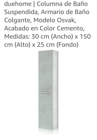 Armario estrecho blanco y gris