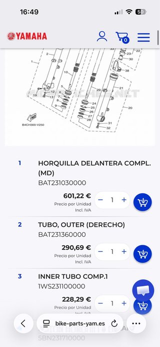 Suspensión Yamaha MT-07