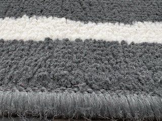 Alfombra IKEA Rayas Blancas y Negras 133x195