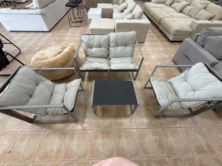 CONJUNTO DE TERRAZA SOFÁ + MESA DE CENTRO