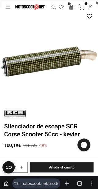 Silenciador Escape SCR