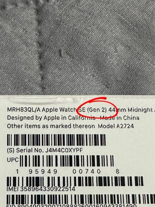 Apple Watch SE GPS + Cel 44mm 2Gen