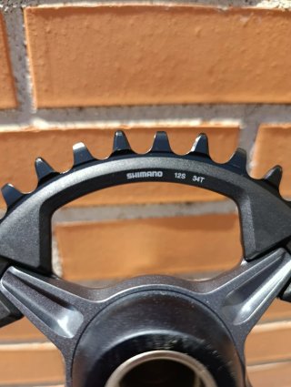Bielas 1x12v Shimano SLX FC-M7120 175mm plato 34T.