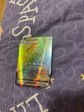Carta Pokémon Alcremie VMAX Rainbow Rare