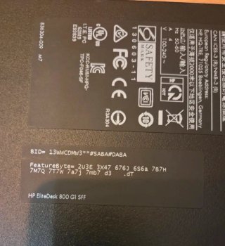 HP EliteDesk 800 G1 PC Sobremesa Negro