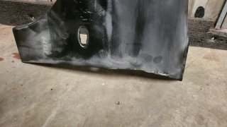 Aleta ancha izquierda 206 GTI negra