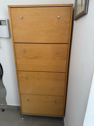 Mueble zapatero de madera