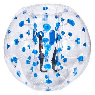 Bola Inflable de Choque 1-Pack, 4FT/1.2M Balones Zorb Sumo para Adolescentes y Adultos, Bolas de Burbuja Humana de PVC de 0.8mm para Juegos de Equipo al Aire Libre, Juguetes de Choque para Jardín,...