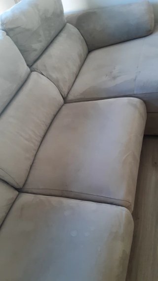 Sofá Chaiselongue Beige/Gris