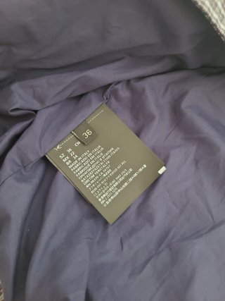 Chaqueta Miu Miu cuadros azul y blanco
