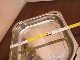 Teglia quadrata in acciaio inox