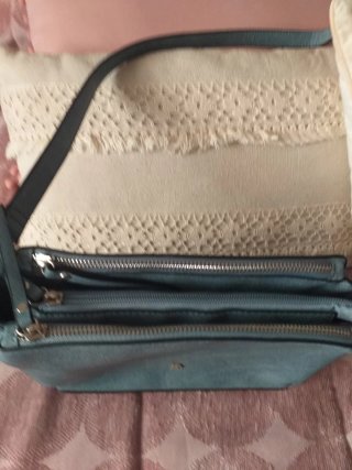 Bolso polipiel azul claro