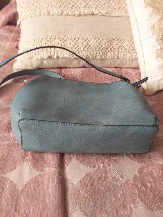 Bolso polipiel azul claro