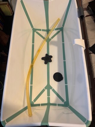 Bañera para bebé con soporte