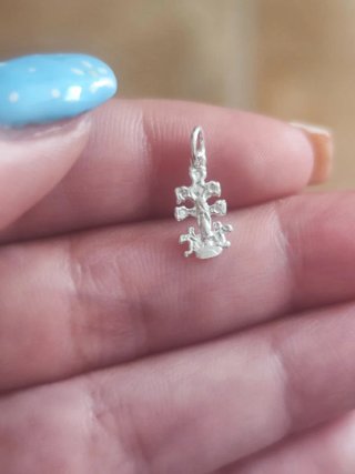 Colgante Cruz de Caravaca Plata 925