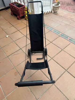 Carro Camilla Plegable Negro