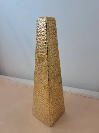 Vaso Ceramica Oro Venezuela Moderno