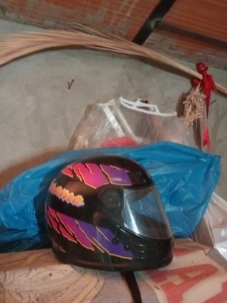 Casco Moto Cross Explorer Azul/Rojo