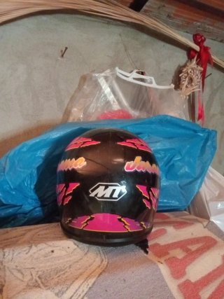 Casco Moto Cross Explorer Azul/Rojo