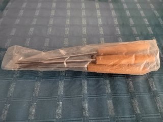Juego Tenedores Fondue Madera, liquidación 1€
