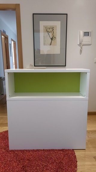 Muebles infantiles blanco y verde