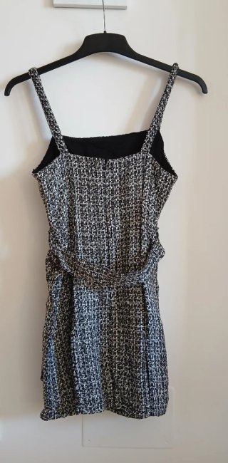 Vestido tweed con cinturón