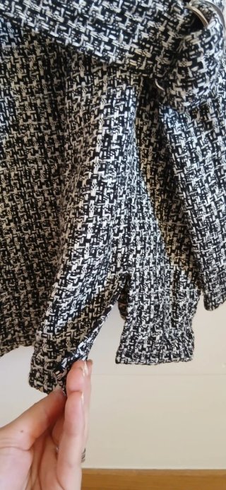 Vestido tweed con cinturón