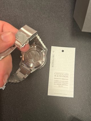 Orologio Emporio Armani Uomo Cronografo Nero