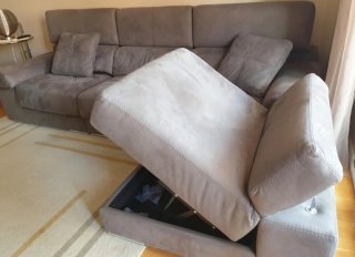 Sofá 3 plazas + sillón arcón