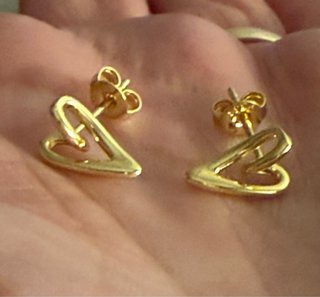 Pendientes Corazón Dorados