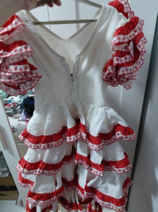 Vestido Flamenca Niña 6-7 Años