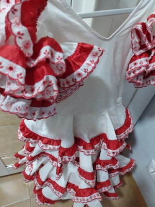 Vestido Flamenca Niña 6-7 Años