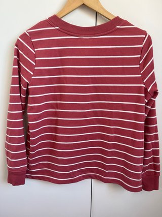 Sudadera de rayas con cordones