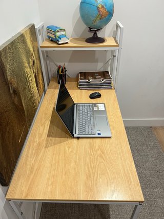 Mesa estudio madera y metal