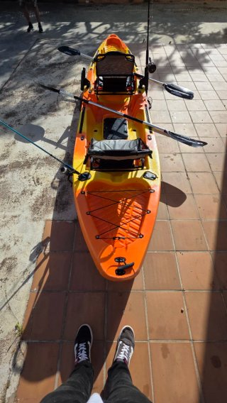 Kayak pesca 2 plazas con cañeros