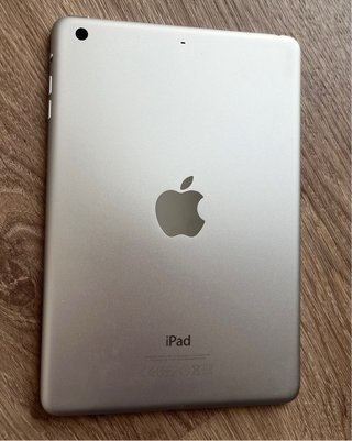 iPad mini 3 64GB, bianco e grigio con custodia rosa