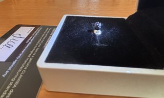 Orecchino Zaffiro naturale NERO Argento 925/1000