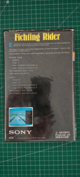 Juego MSX Sony Fichting Rider 1985