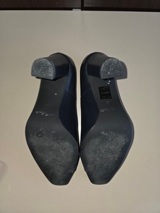 Décolleté Authentic Pelle Vera Blu/Nero Tg 38
