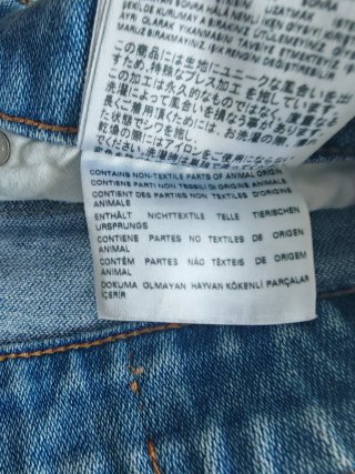 Diesel pantalones/jeans D-Joy slim W27 azzurro y2k